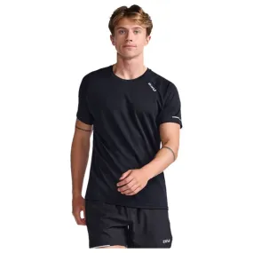 2XU Hombre Camisetas Aero Tee Negro 