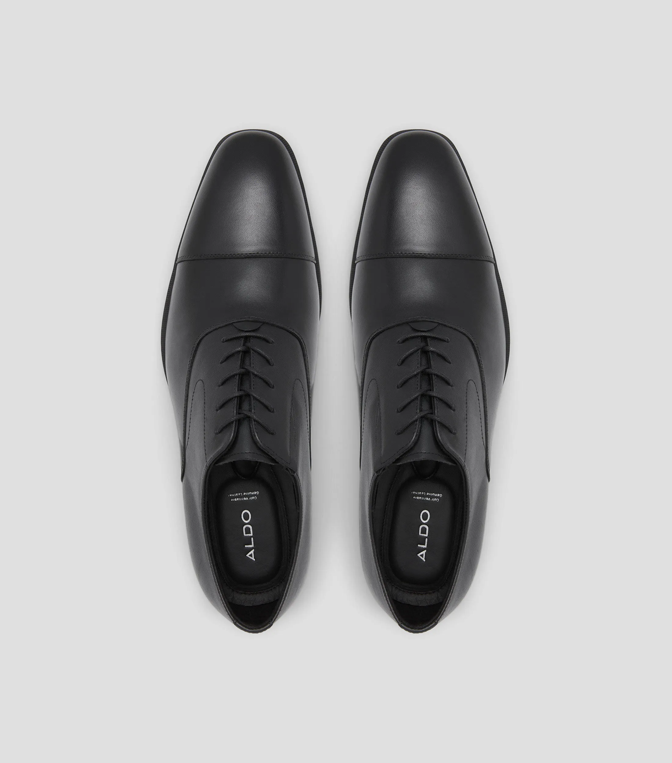 Aldo Zapatos de Vestir Derby Negros en Piel Hombre