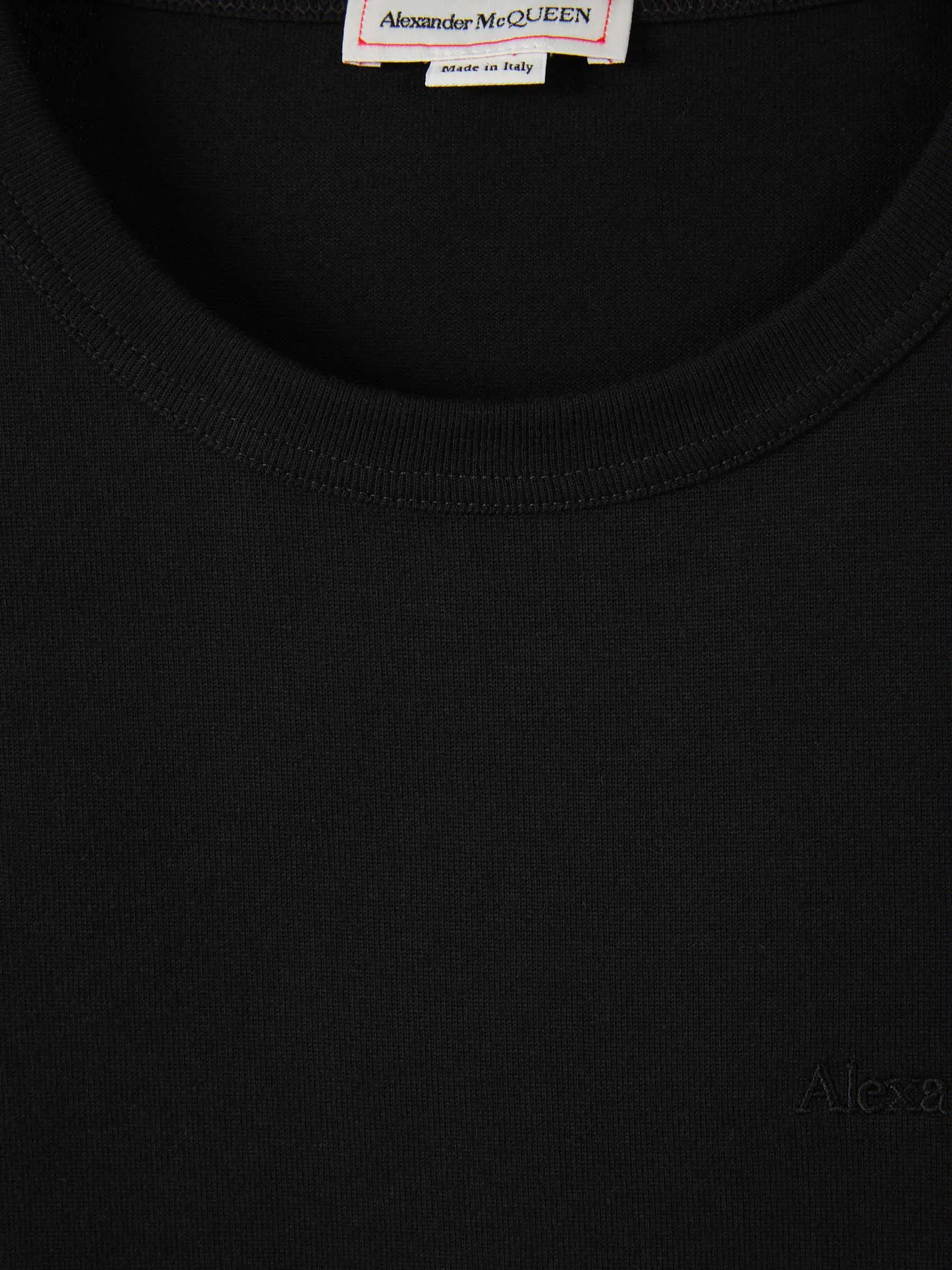 Alexander McQueen Camiseta Logo Algodón
