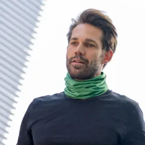 Braga de cuello lana merino y seda deportiva