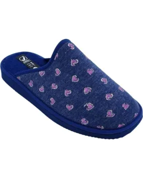 Calzado de casa de Mujer JAVER ZAPATILLAS PRIMAVERA-VERANO CHINELA  32-203 MARINO