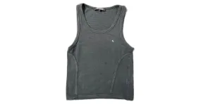 Camiseta negra de panal Raf Simons Primavera Verano 2005. Negro 