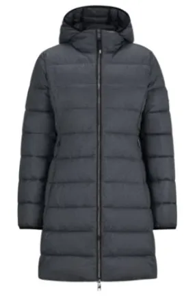 Chaqueta acolchada de equitación impermeable, con capucha y cremalleras ajustables