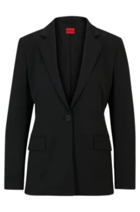 Chaqueta regular fit con solapas descendentes