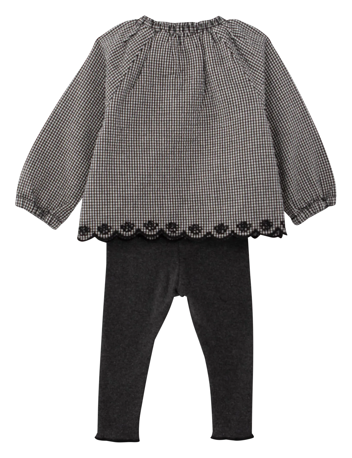 IKKS JUNIOR Conjunto 2 en 1 de algodón mezclado en negro