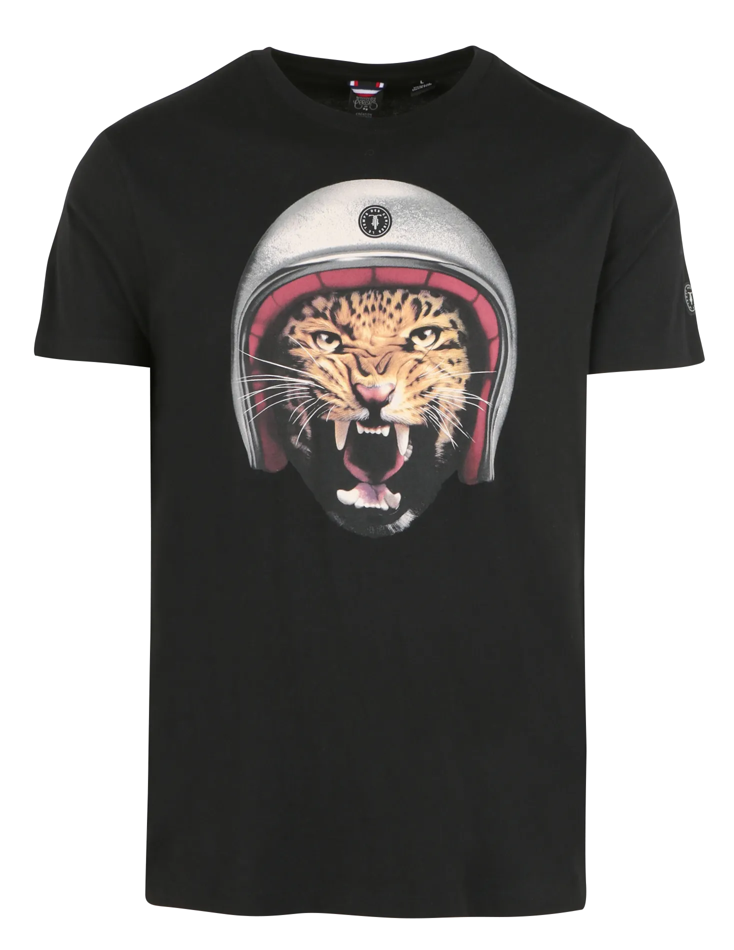 LE TEMPS DES CERISES SETH - Camiseta estampada holgada de algodón en negro