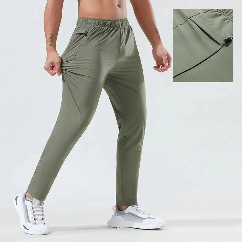 Men Jogger Pantalones largos Long Sport Yoga Conjunto de yoga Drak Drawtring Gym Psipps Palabas de chándal Pantalones para hombr