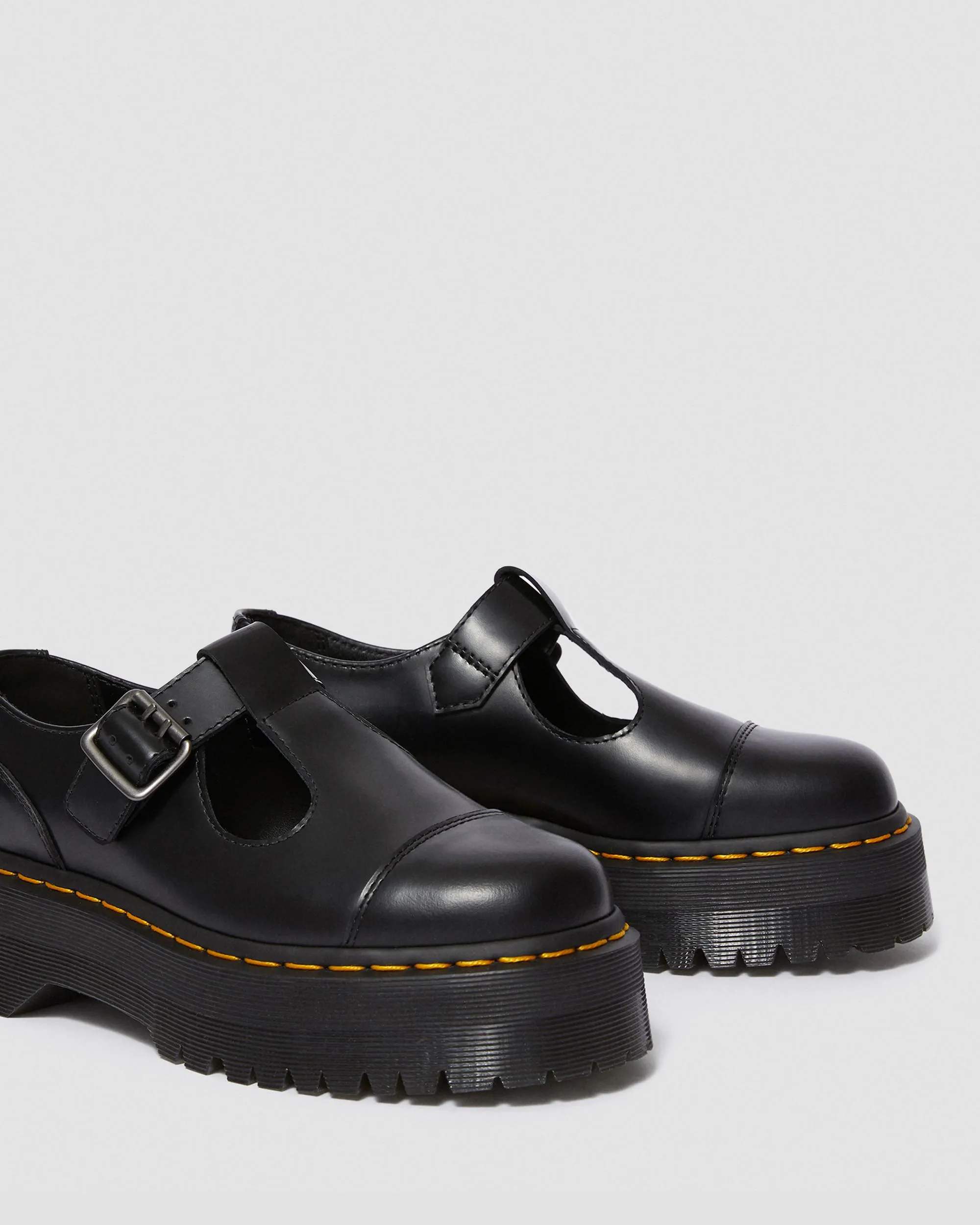 Merceditas con plataforma Bethan de piel Smooth
