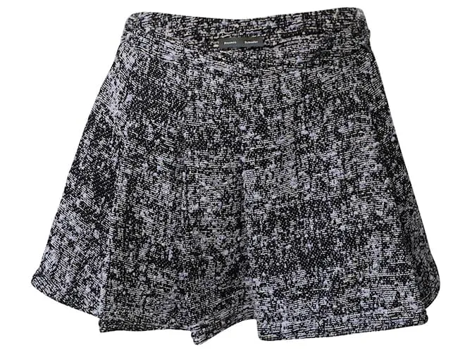 Minifalda skater de tweed en algodón multicolor de Proenza Schouler Impresión de pitón 