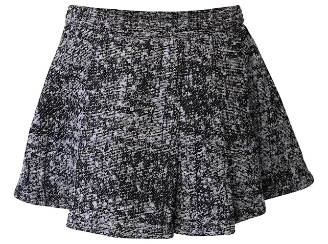 Minifalda skater de tweed en algodón multicolor de Proenza Schouler Impresión de pitón 