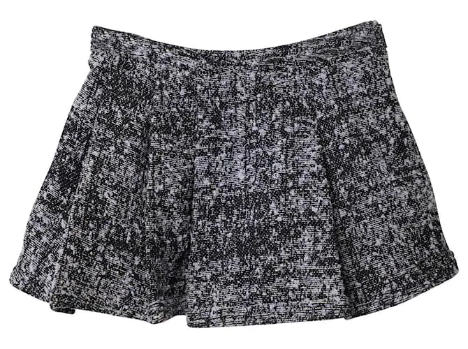 Minifalda skater de tweed en algodón multicolor de Proenza Schouler Impresión de pitón 