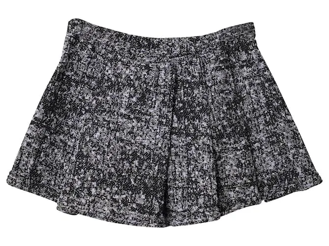Minifalda skater de tweed en algodón multicolor de Proenza Schouler Impresión de pitón 
