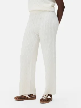 Pantalón de punto de ochos combinable