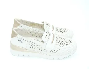 piel troquelada Mocasín Mujer Pikolinos cantabria 6518 Hielo