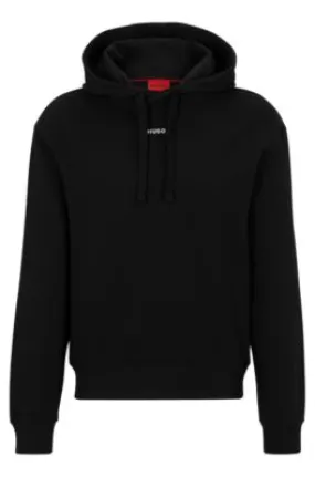 Sudadera con capucha relaxed fit en felpa de algodón con logo estampado