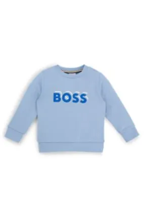 Sudadera en algodón con logo estampado para niños