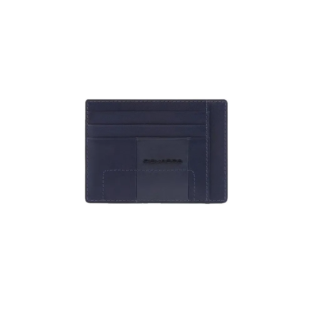 Tarjetero de Piel Piquadro PP2762S123R/BLU Color Marino