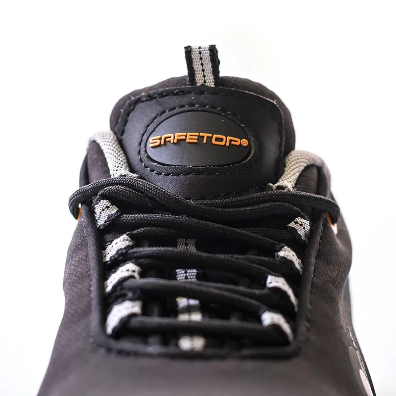 Zapato softshell negro S3 HRO, SRC suela MD CLODIO piel nobuck SAFETOP