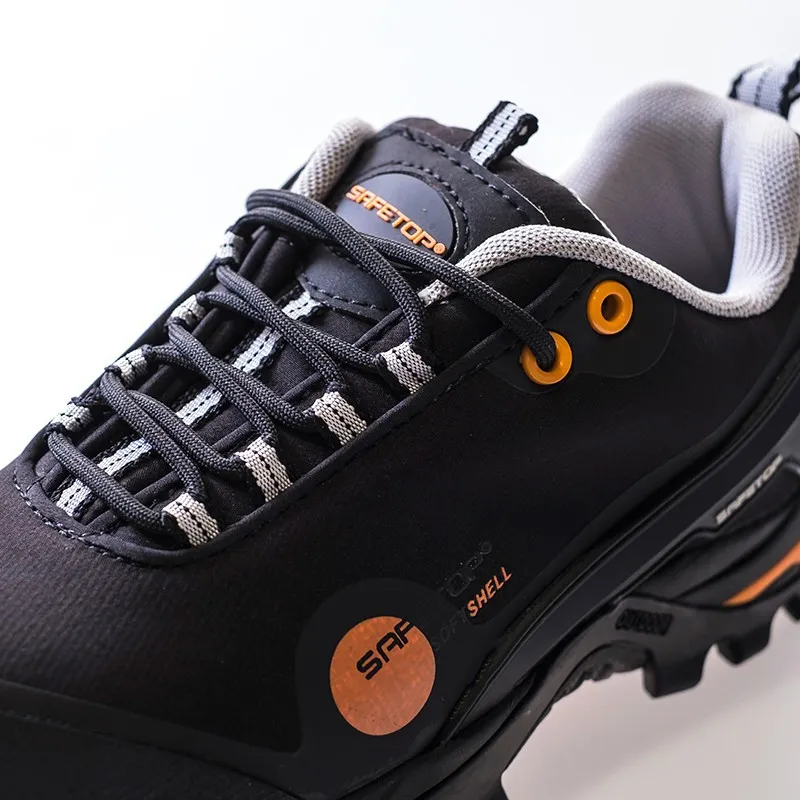 Zapato softshell negro S3 HRO, SRC suela MD CLODIO piel nobuck SAFETOP