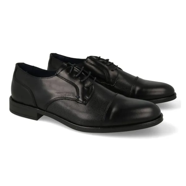 ZAPATOS de VESTIR HOMBRE PIEL MOD. TEMPER NEGRO